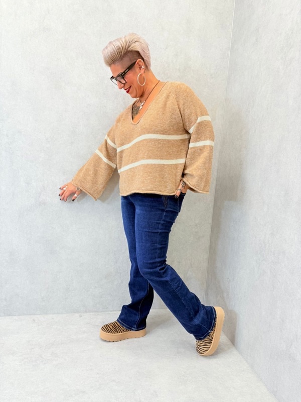 Pull marin rayé – Grande Taille – Image 5