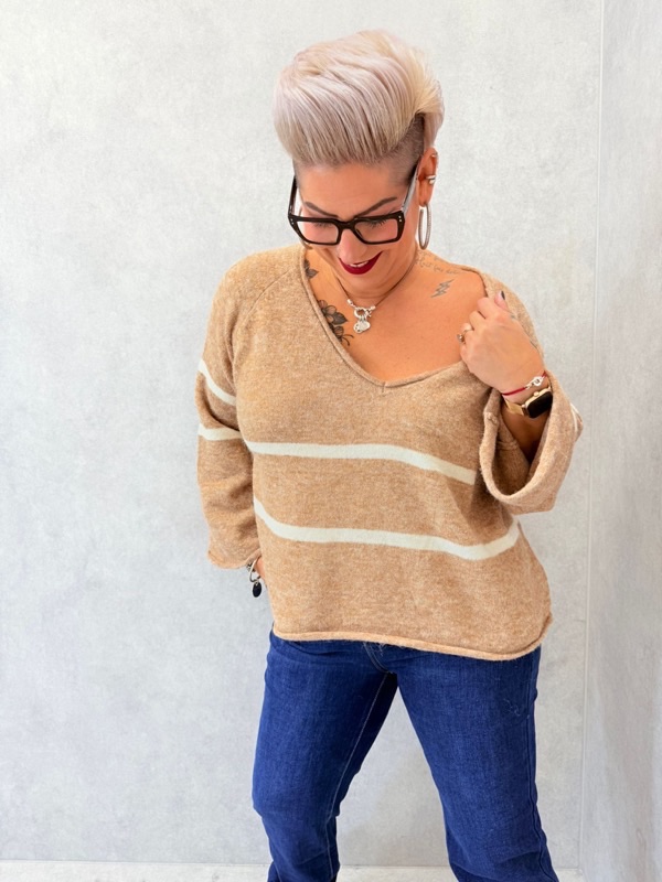 Pull marin rayé – Grande Taille – Image 4