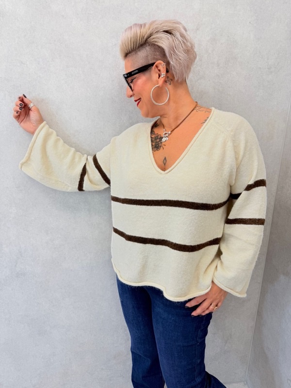 Pull marin rayé – Grande Taille – Image 7