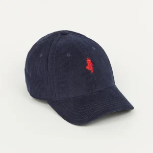 Casquette en velours Bleu marine – MCS