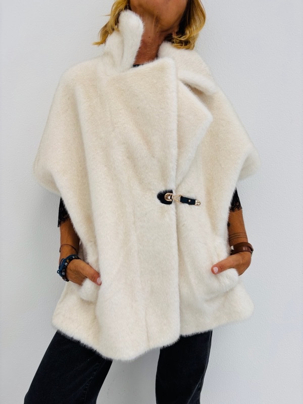 Gilet Sans Manches Fausse fourrure – Image 5