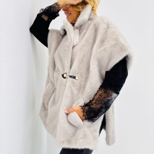 Gilet Sans Manches Fausse fourrure