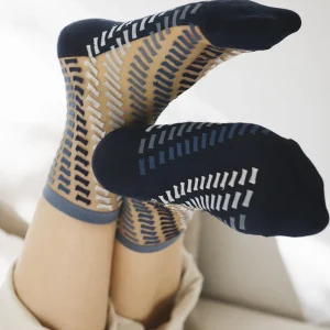 Chaussettes transparentes bleu AZULEJOS ST EUSTACHE