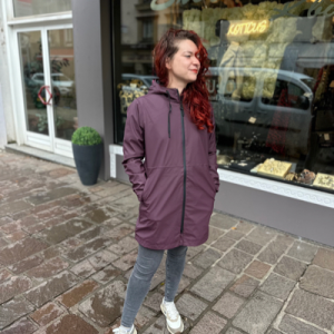Imperméable ciré long bordeaux ou noir TANTÄ