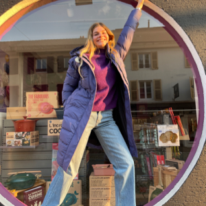 Doudoune violette/kaki TANTA