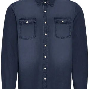 Chemise Blend BHDARGO – Denim unwashed blue