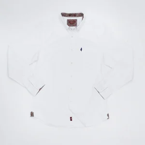 Chemise gabardine de coton Blanc – MCS