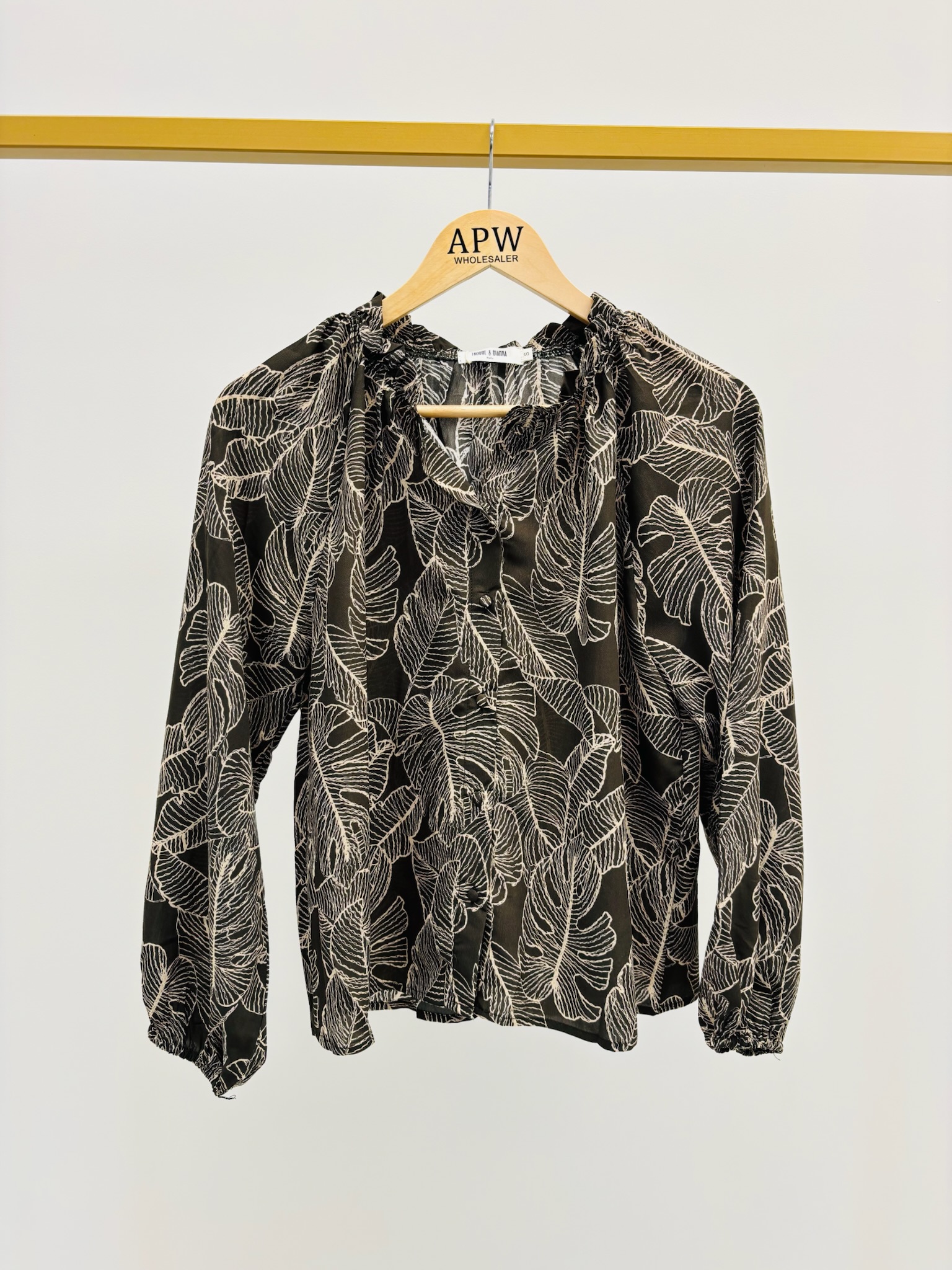 Blouse Imprimée feuillage – Élégance fluide et naturelle - Image 3