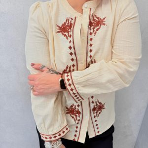 Blouse Brodée Grande Taille – Esprit Bohème Chic & Élégance Authentique