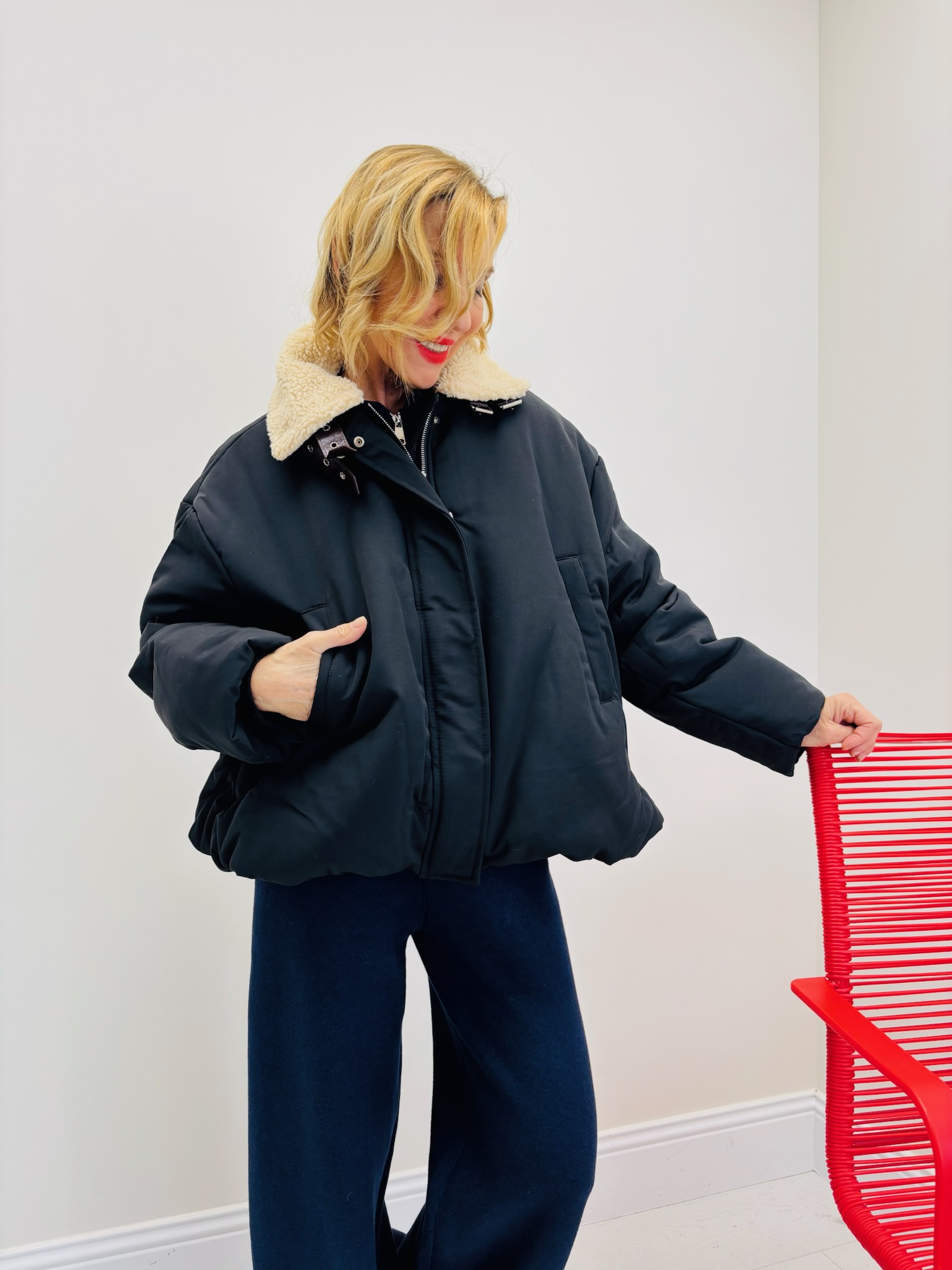 Blouson Aviateur col amovible – OSCAR by Gold&Silver – Image 3