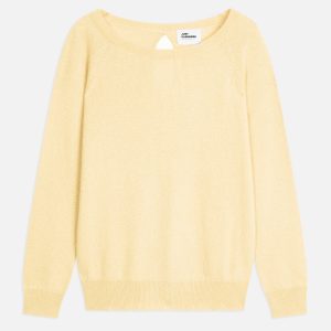 ABIGAIL pull col bateau goutte dos limonade