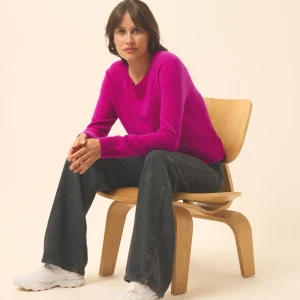 ABIGAIL pull col bateau goutte dos violine