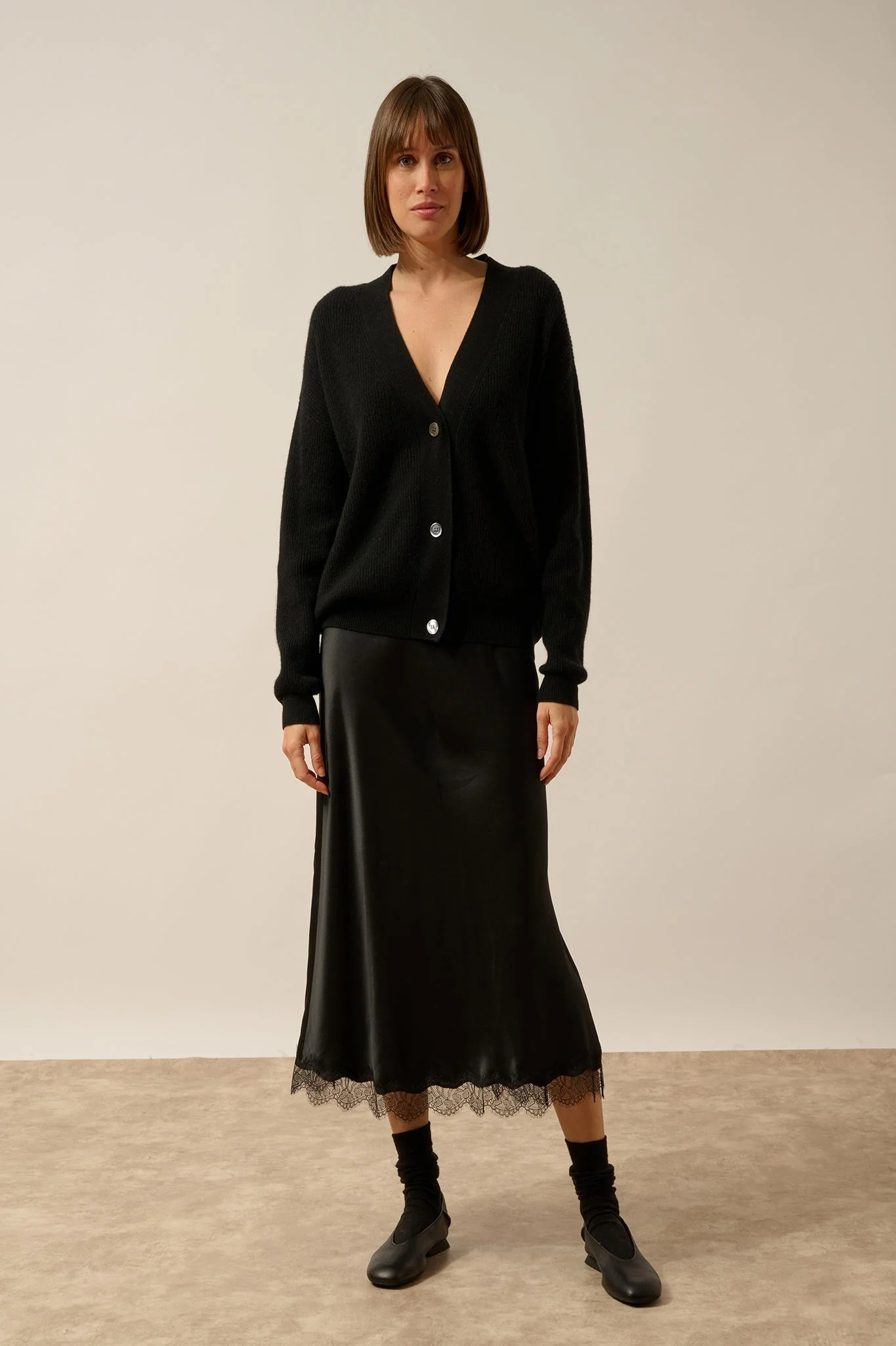 ADELE cardigan col v noir - Image 6