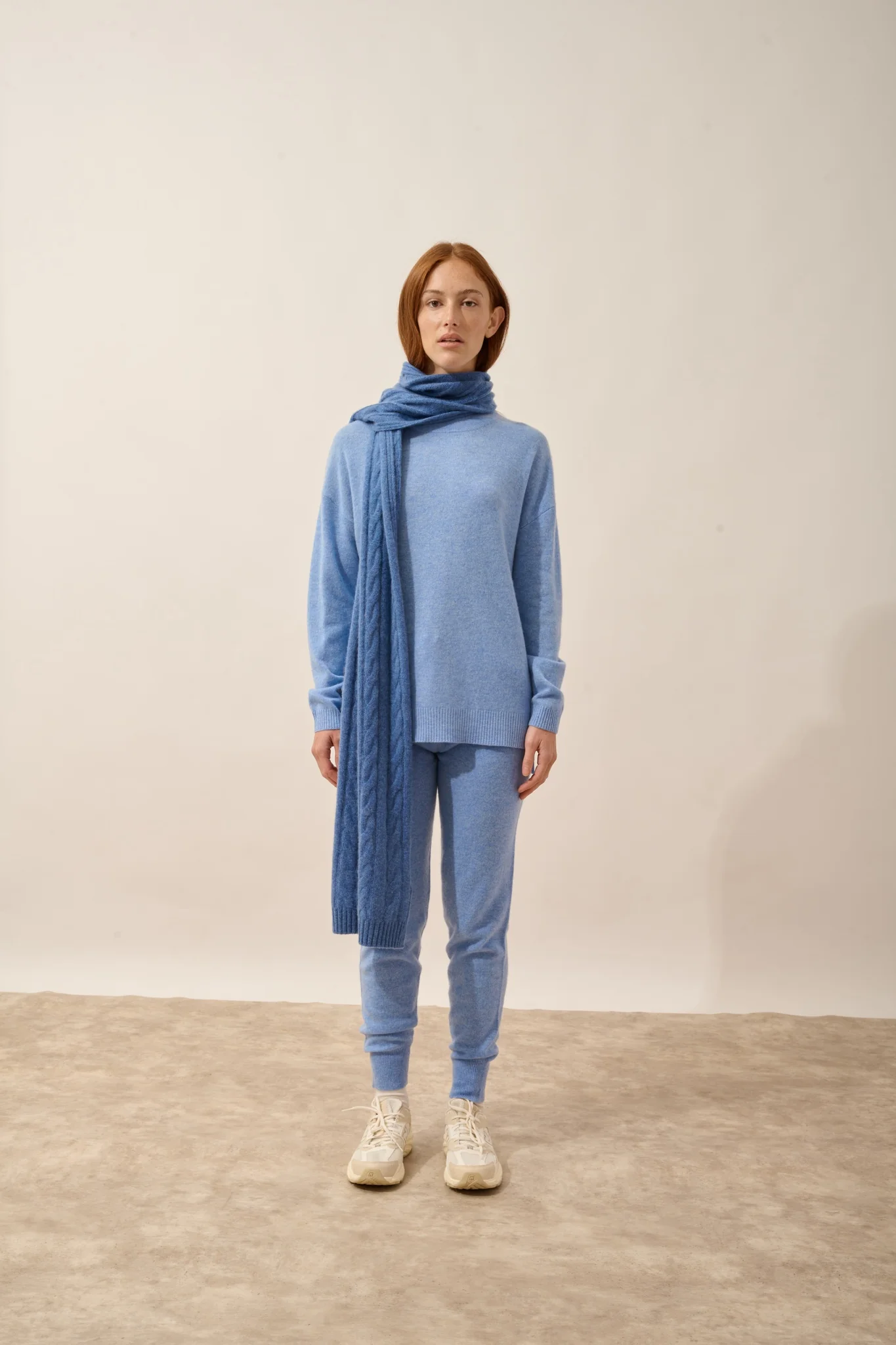 AELITH écharpe 4 fils bleu denim - Image 3