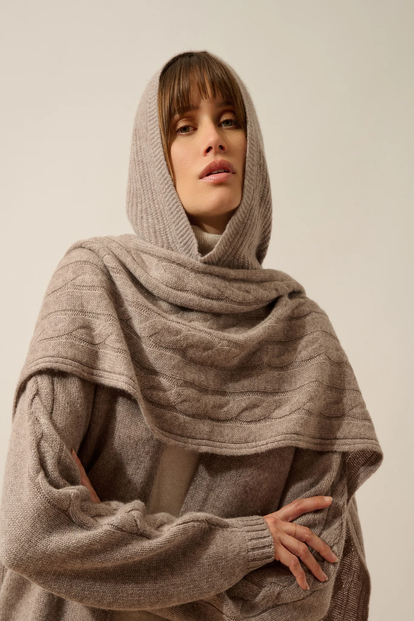 AELITH écharpe 4 fils caribou chiné - Image 4