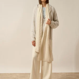 AELITH écharpe 4 fils ivoire