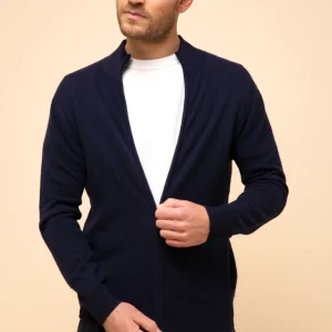 ALAN gilet col montant navy