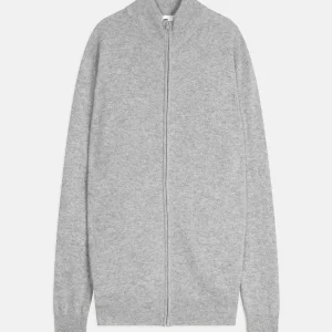 ALAN gilet col montant nuage chiné