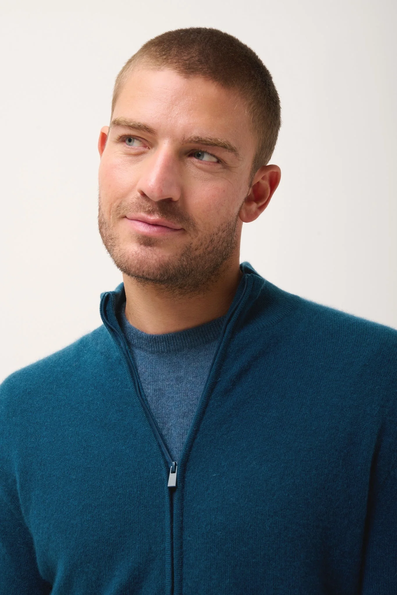 ALAN gilet col montant vert canard - Image 6