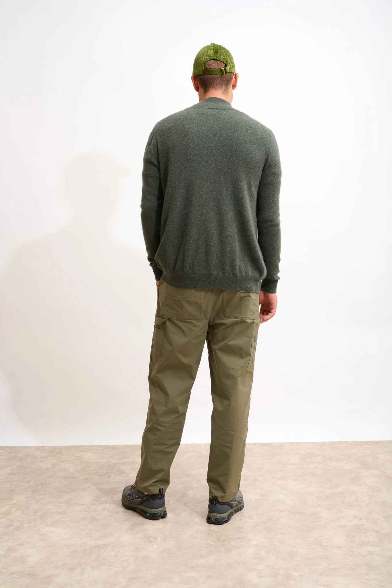 ALAN gilet zippé col montant kaki chiné - Image 4