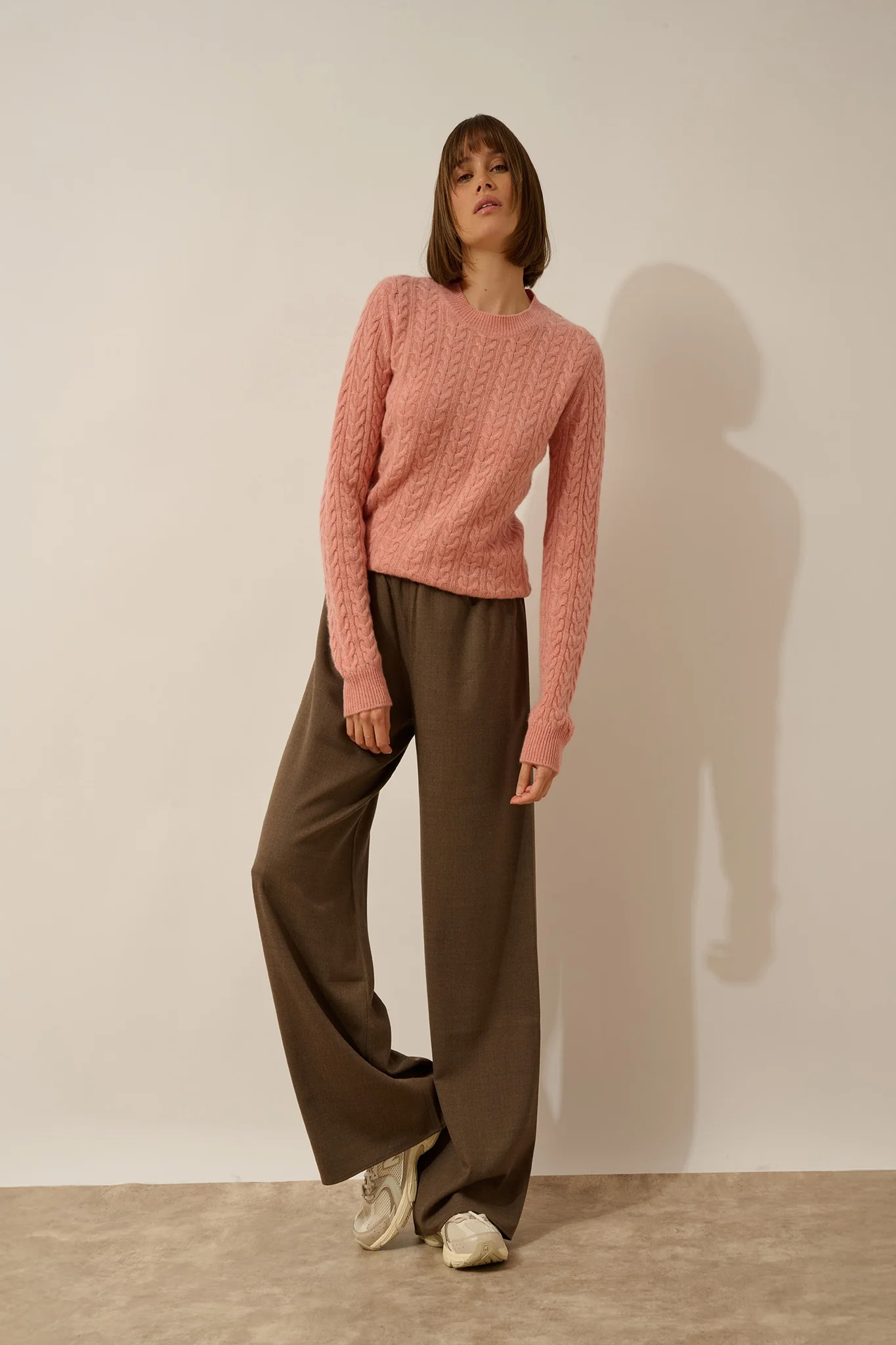 ALICE pull col rond 4 fils corail chiné - Image 6