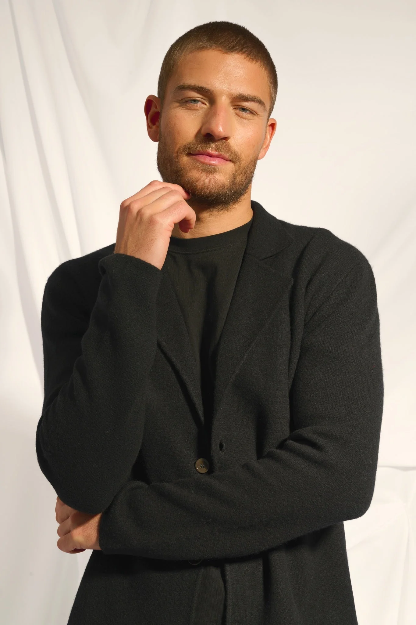 ALVAR veste col tailleur noir - Image 3