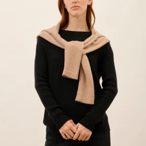 ALVERIS pull col rond noir