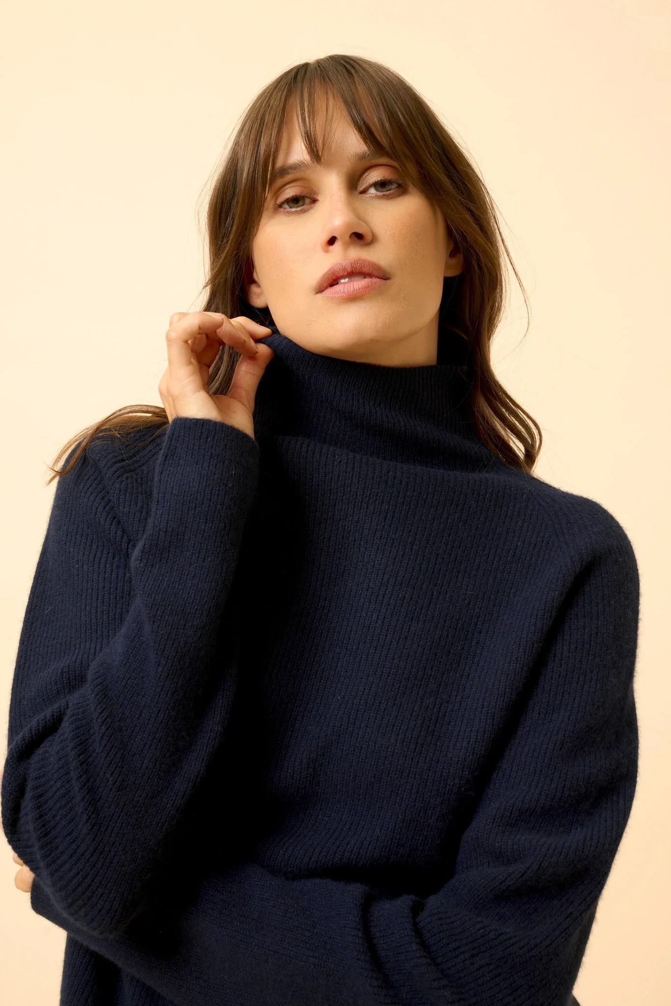 ALYSSA pull col montant navy - Image 6