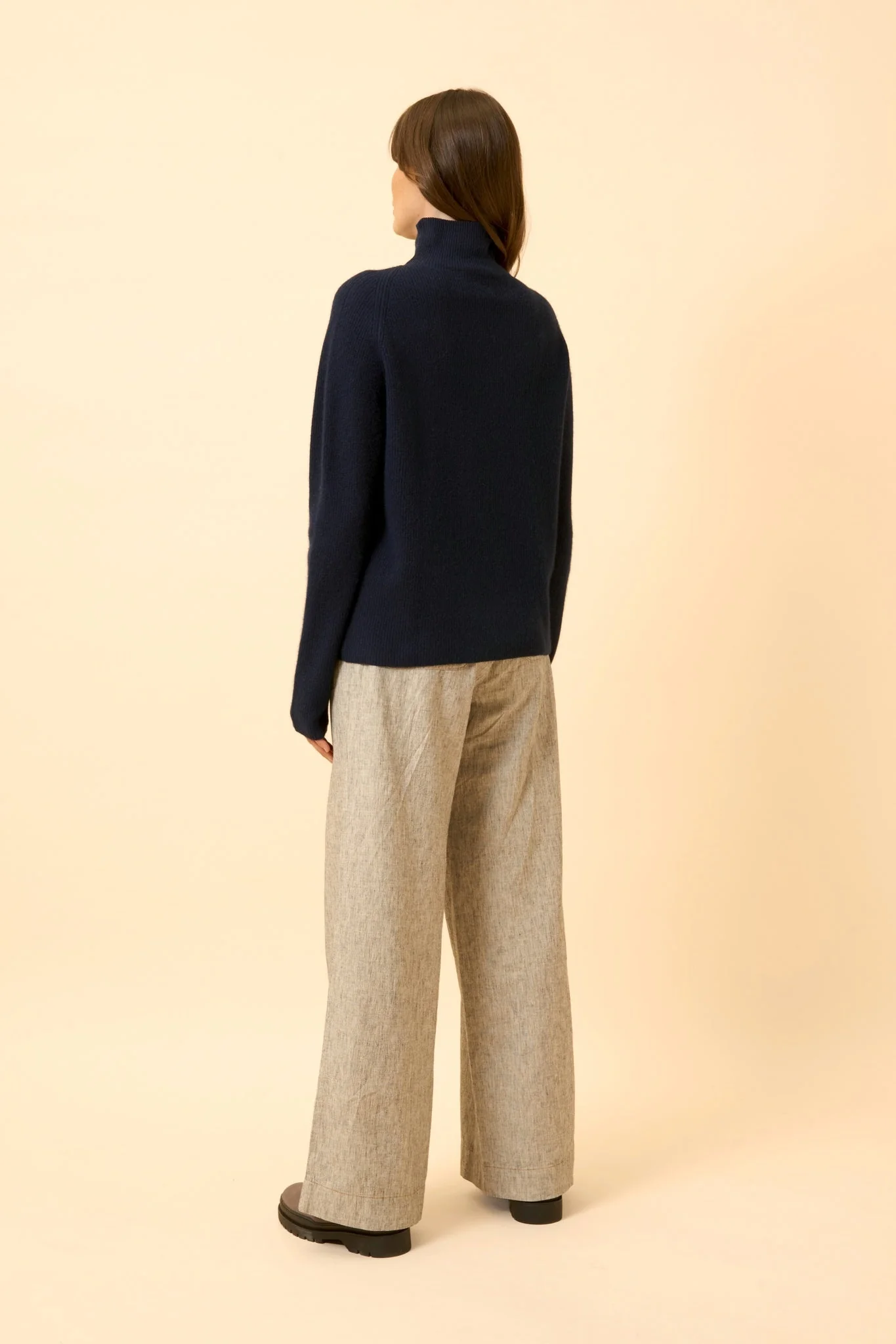 ALYSSA pull col montant navy - Image 7