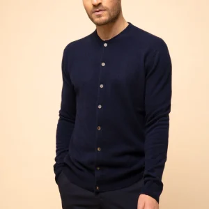 ANAIS cardigan col rond navy