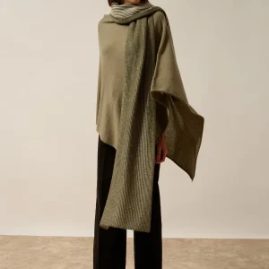 ANTONIO écharpe 4 fils army chiné_ivoire