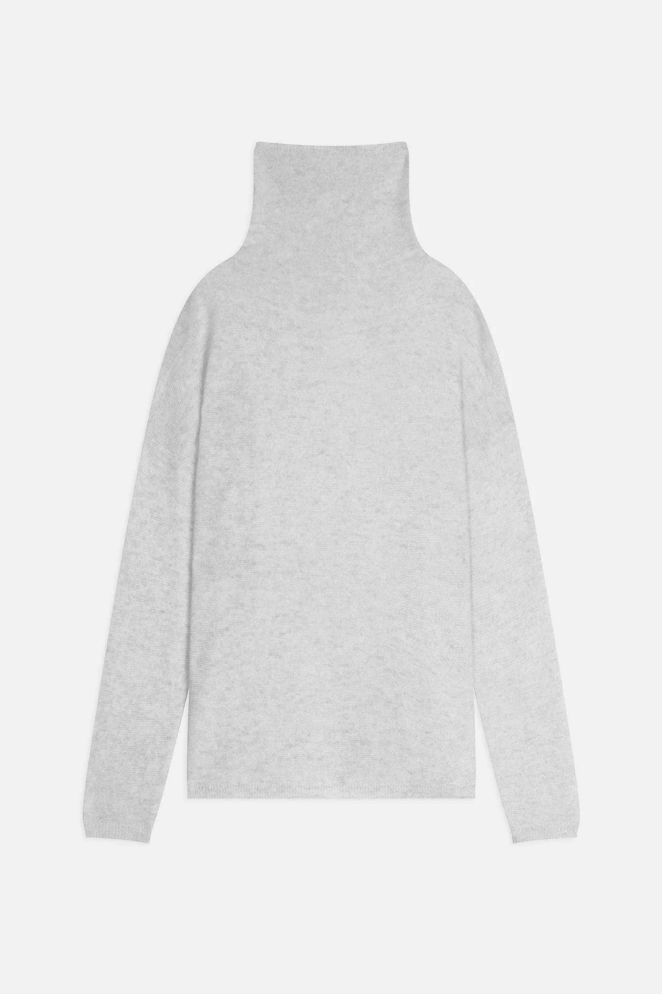 BLANTYRE pull col roulé gris perle chiné - Image 8