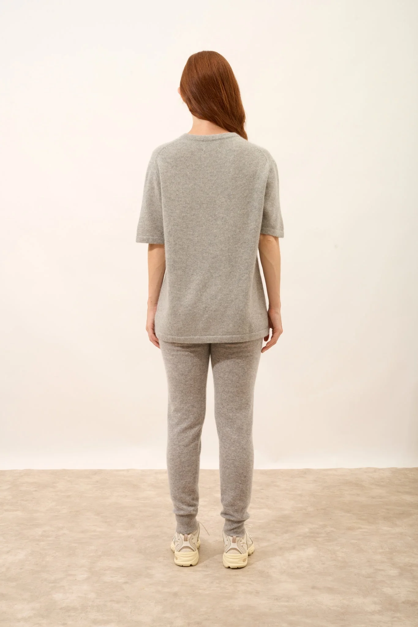 CARLA t-shirt col rond gris chiné - Image 4