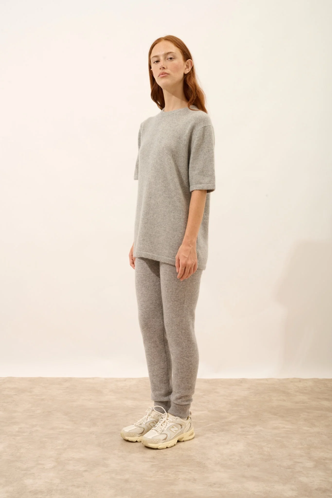 CARLA t-shirt col rond gris chiné - Image 6