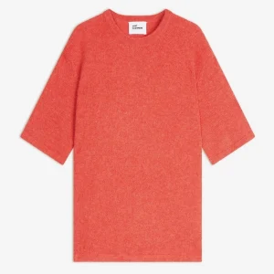 CARLA t-shirt col rond orange chiné