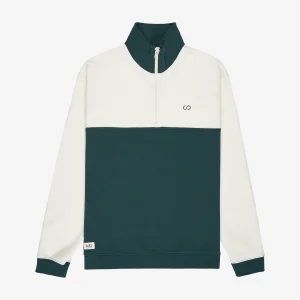COTS Quarter-zip beige / forêt