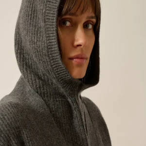 EVELINE cagoule 4 fils anthracite chiné