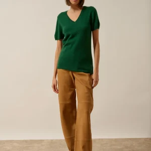 GLAMIS t-shirt col v sapin