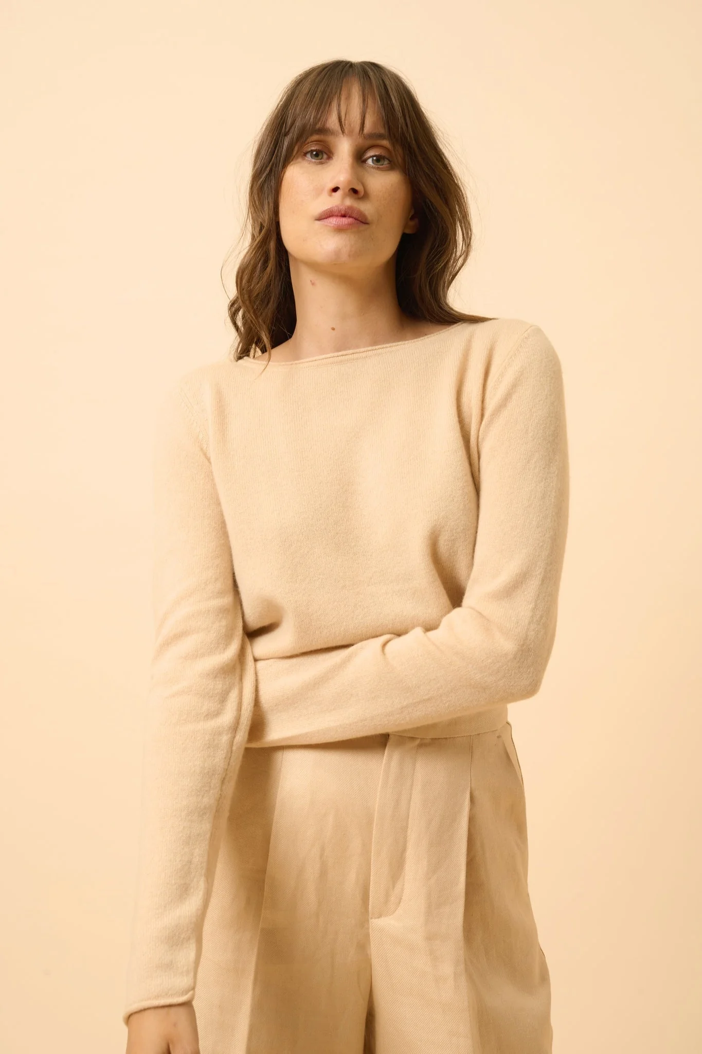 GRACE pull col bateau beige – Image 4