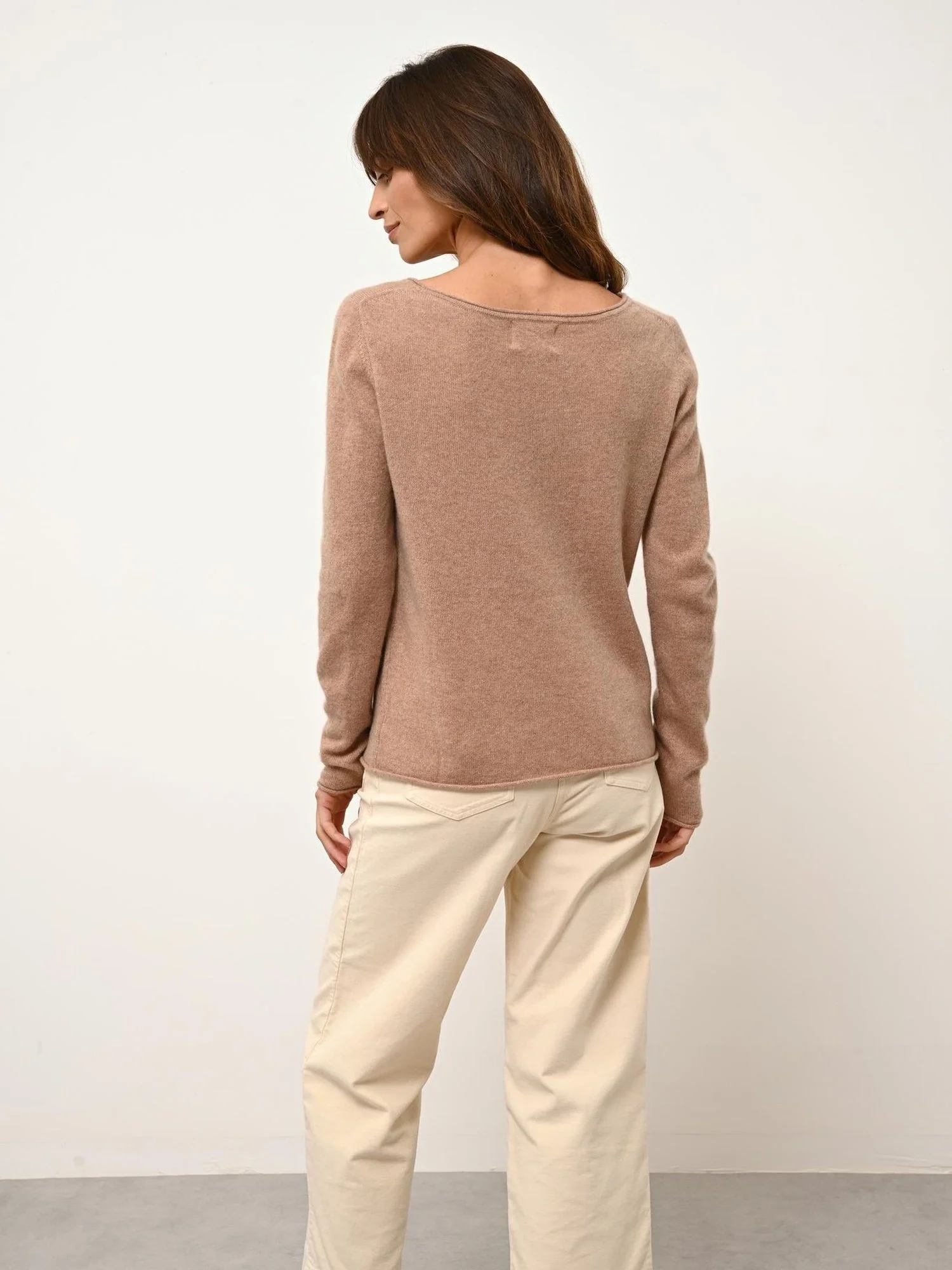 GRACE pull col bateau camel chiné - Image 3