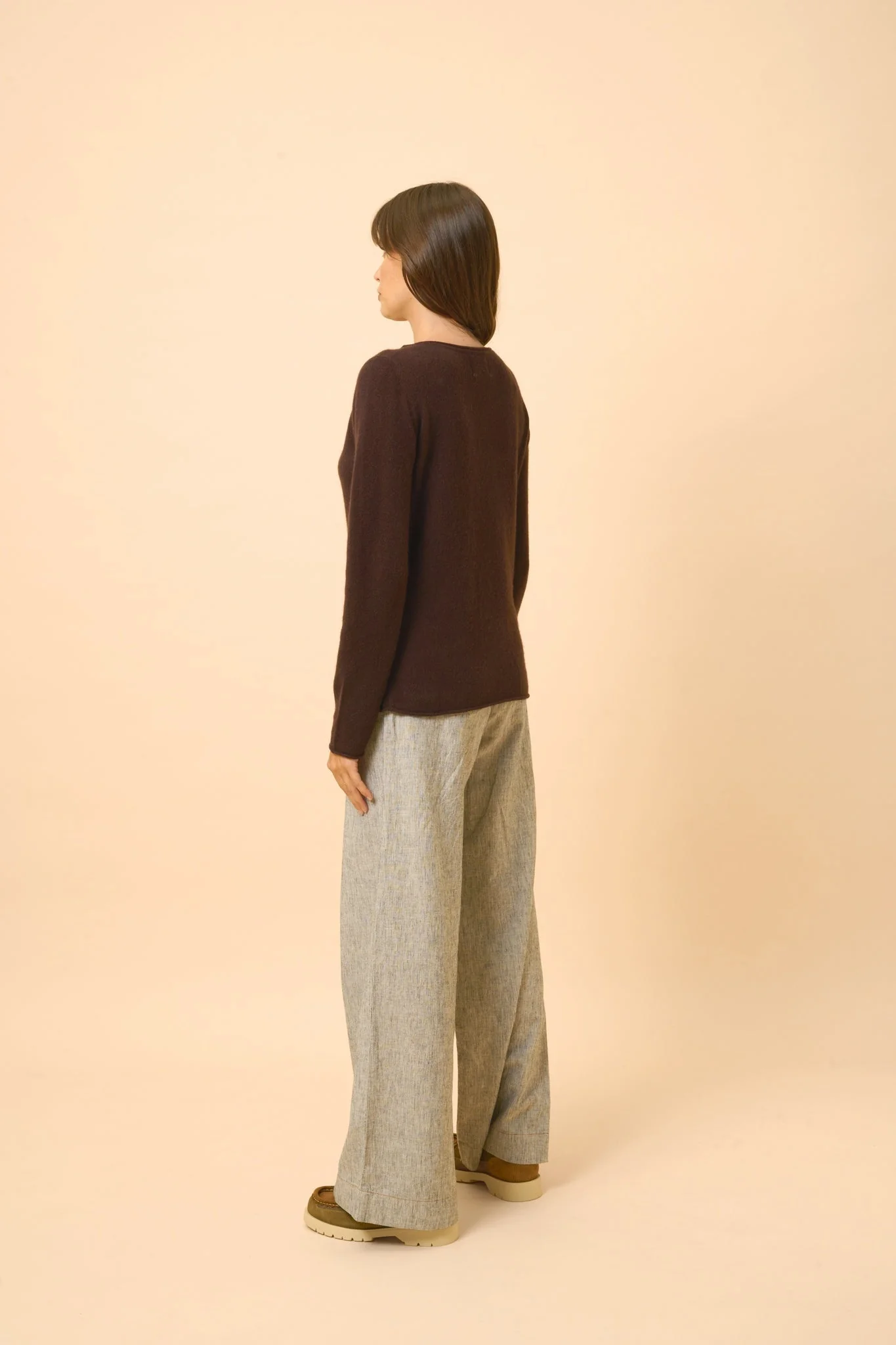 GRACE pull col bateau choco – Image 4