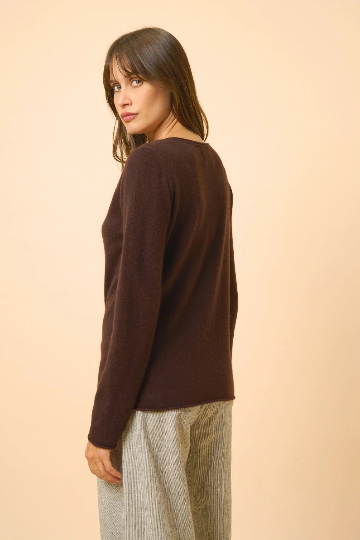 GRACE pull col bateau choco – Image 5