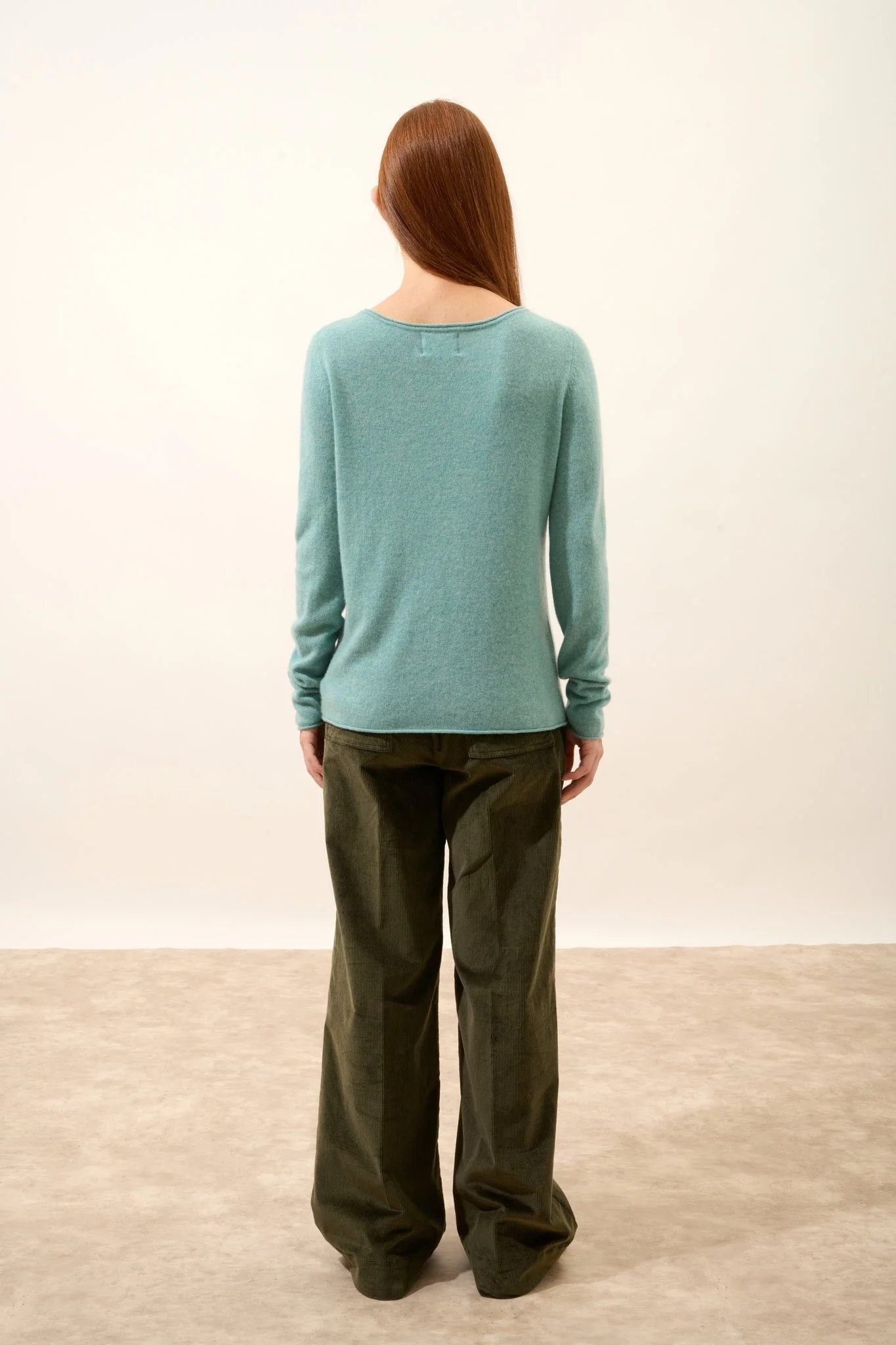 GRACE pull col bateau vert chiné - Image 4