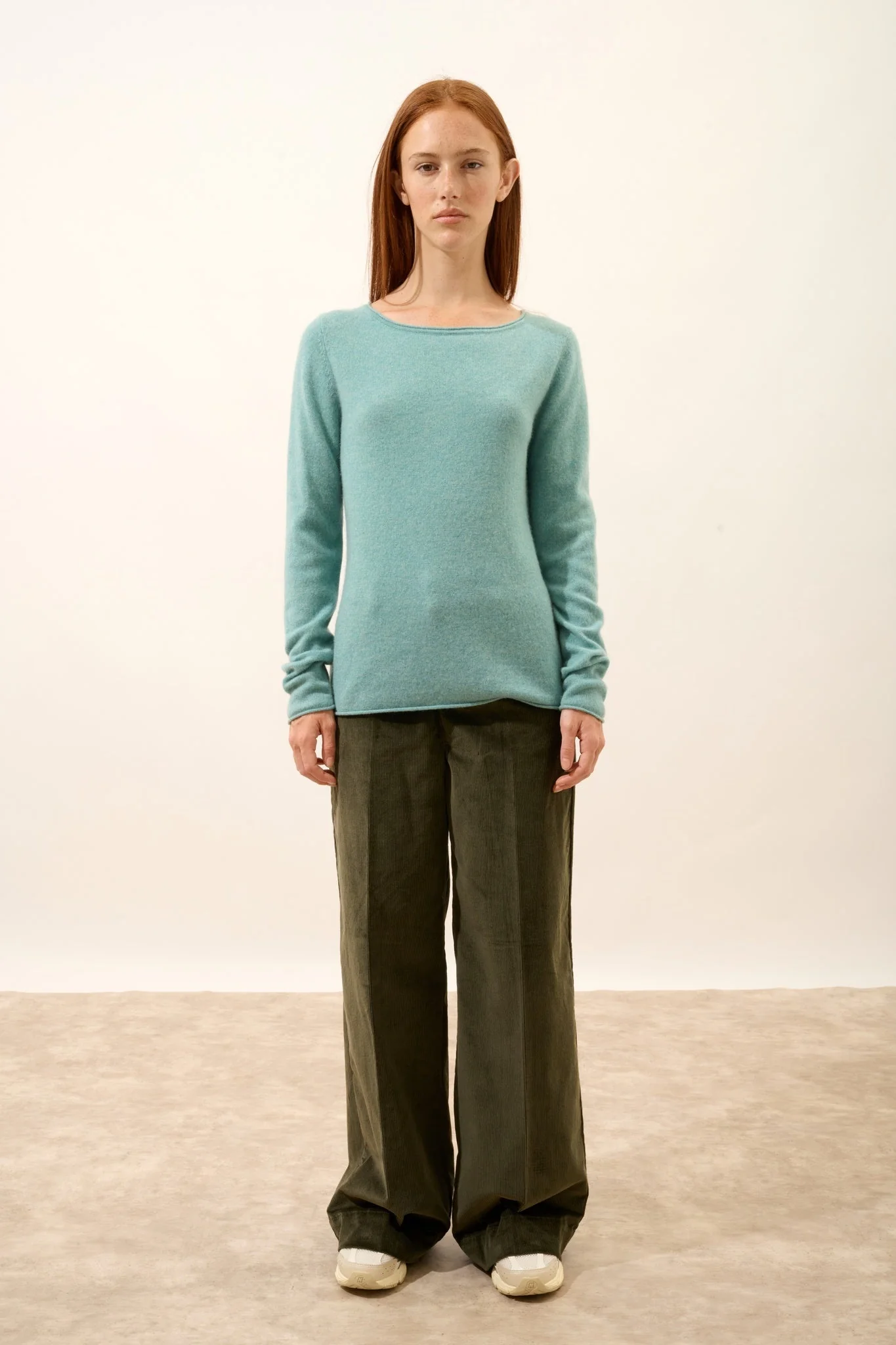 GRACE pull col bateau vert chiné - Image 6