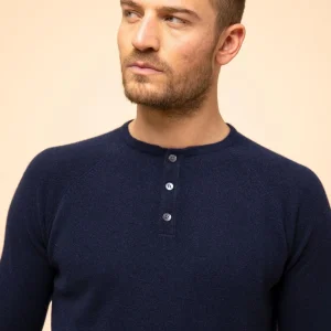 GUZMAN pull col tunisien navy