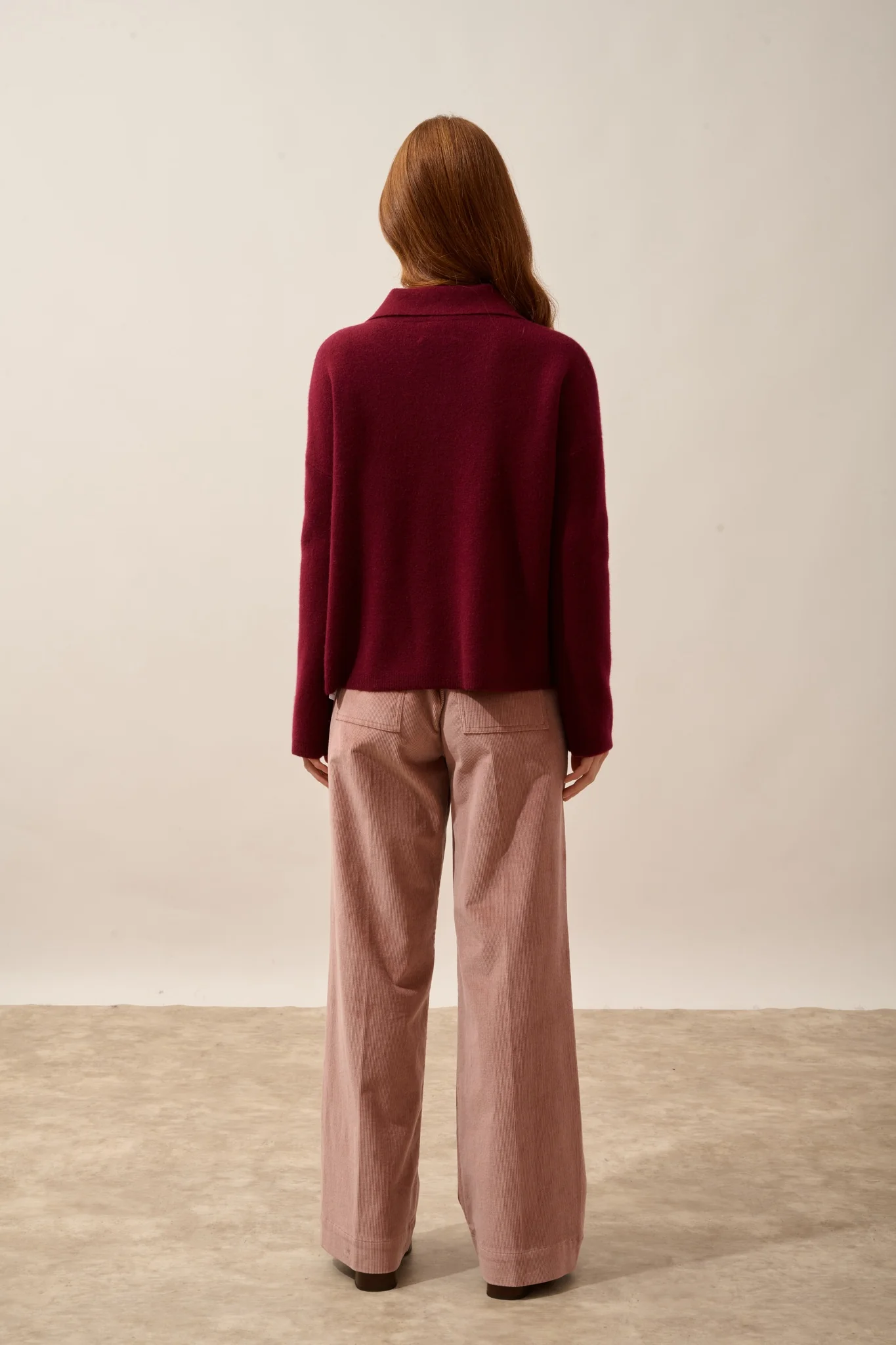 HEKLA veste boutonnée col chemise bordeaux - Image 9