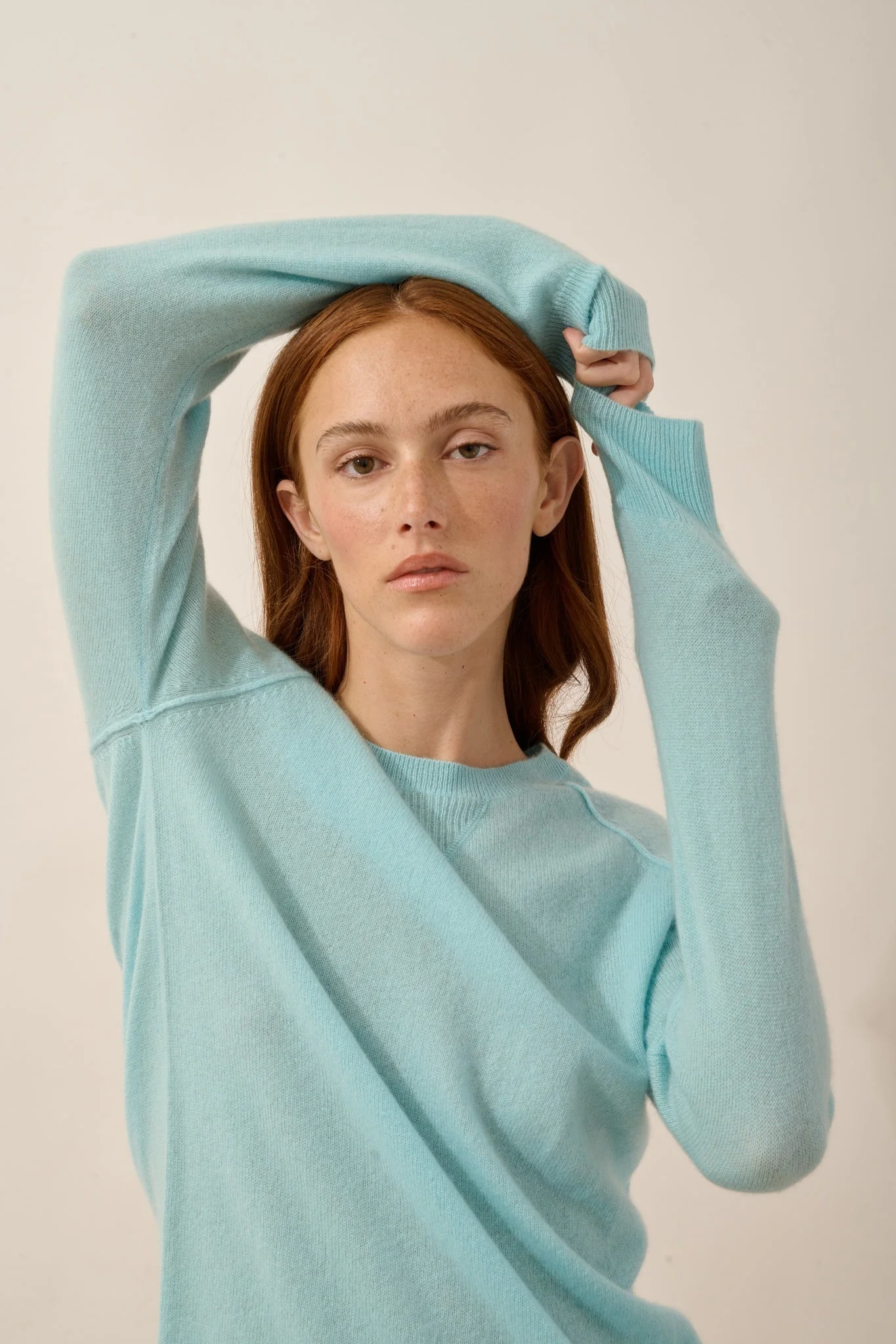 HELEN pull col rond aqua - Image 3