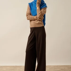 HUACHO écharpe carrée bleu électrique