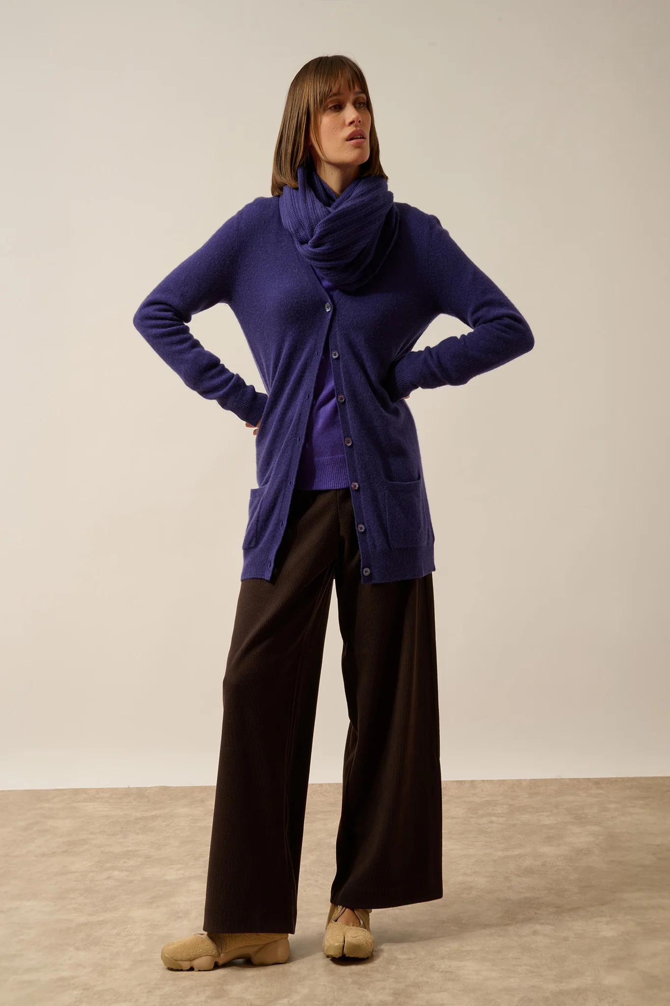 HUTTON tour de cou 4 fils purple – Image 4