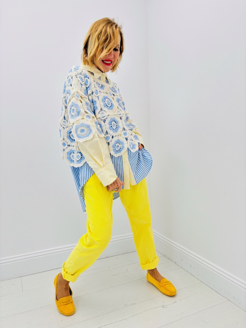 Pull Crochet Bohème à Motifs Floraux - Image 6